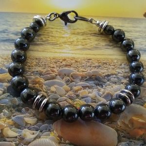 See Photos (1) 8 inch Dolomite Stone Bracelet